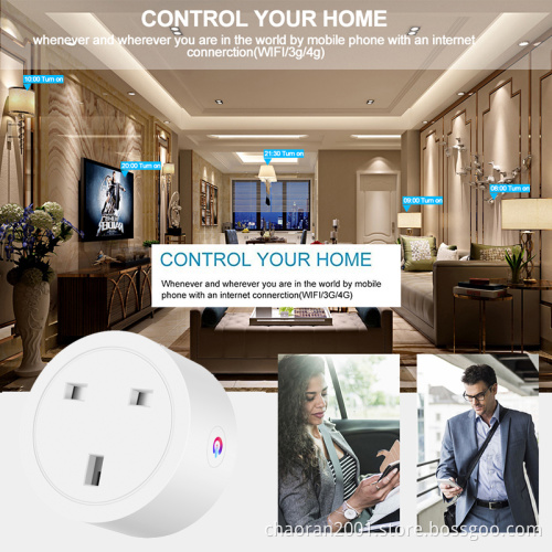 Chaoran Wholesale Alexa Amazon Echo Smart Wall Socket UK WiFi Enable UK Plug